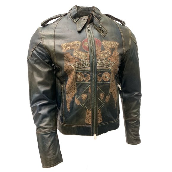 Raw7 Other - NWT Raw7 Biker Leather Jacket Distressed Finish